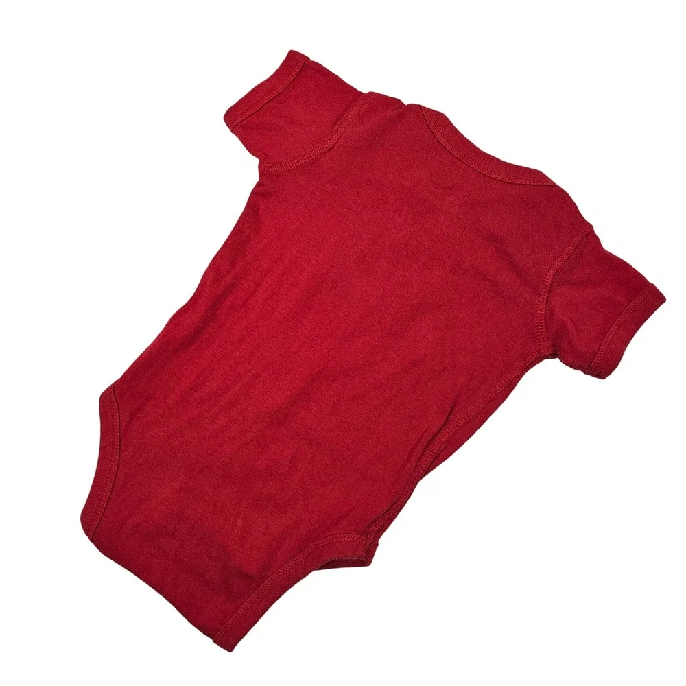 Rabbit‎ Skins Baby One-Piece 12 Months Merry Christmas Filthy Animal Holiday Red
